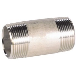 Raccord acier inox 316 mamelon tube standard class 150 BSP - 1/4"