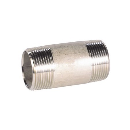 Raccord acier inox 316 mamelon tube standard class 150 BSP - 1/2"