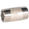 Raccord acier inox 316 mamelon tube standard class 150 BSP - 1/2"