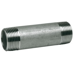 Raccord acier inox 316 mamelon tube longueur 100mm class 150 BSP - 1/4"