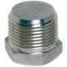 Raccord bouchon mâle BSP hexagonal modèle plein acier inox 316 ASTM A351 CF8M - 3/8"