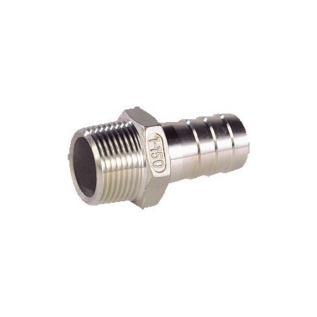 Raccord embout tétine mâle acier inox ASTM A351 CF8M - 1/4"