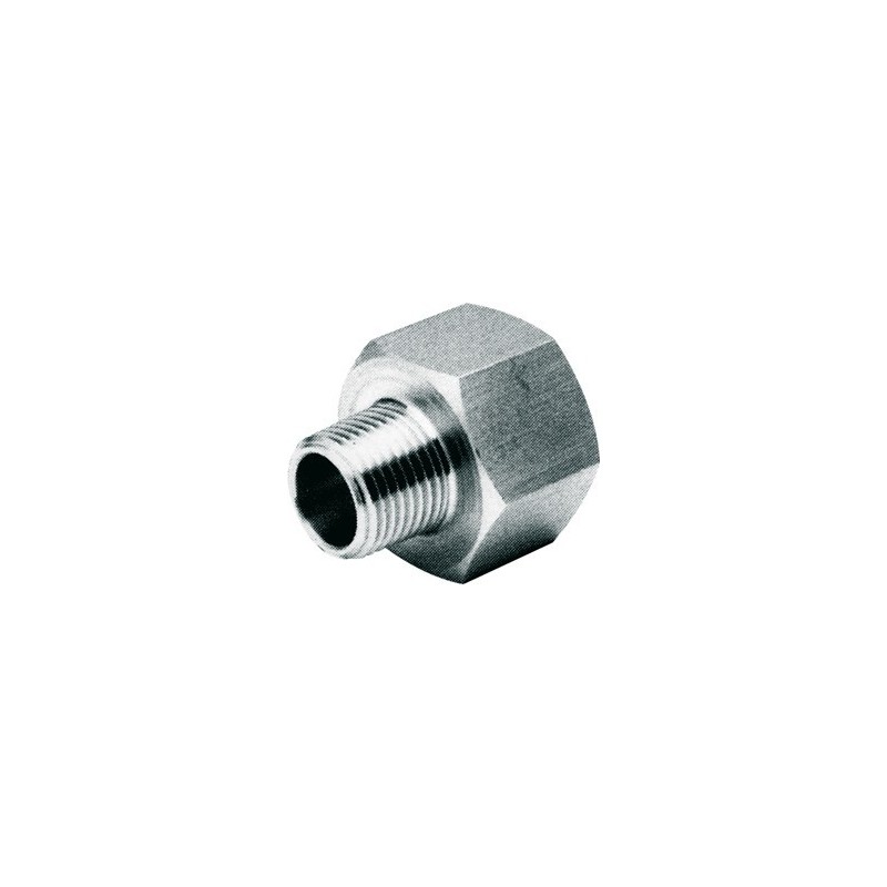 Raccord réduction femelle - mâle acier inox ASTM A351 CF8M - 3/8" - 1/4"