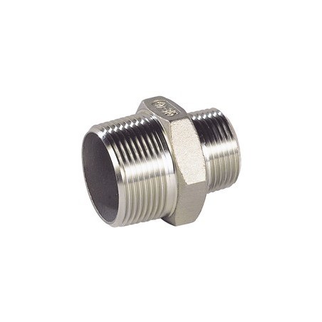 Raccord réduction mâle - mâle acier inox ASTM A351 CF8M - 1/2" - 1/4"