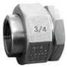 Raccord union 3 pièces usinés femelle - femelle acier inox ASTM A312 F316L BSP - 1/4"