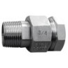 Raccord union 3 pièces usinés mâle - femelle acier inox ASTM A312 F316L BSP - 1/4"