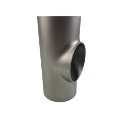 Té égal inox 304L à souder ISO roulé soudé sans manchette épaisseur 2mm - DN65 ~ 2''1/2 ~ Ø76.10